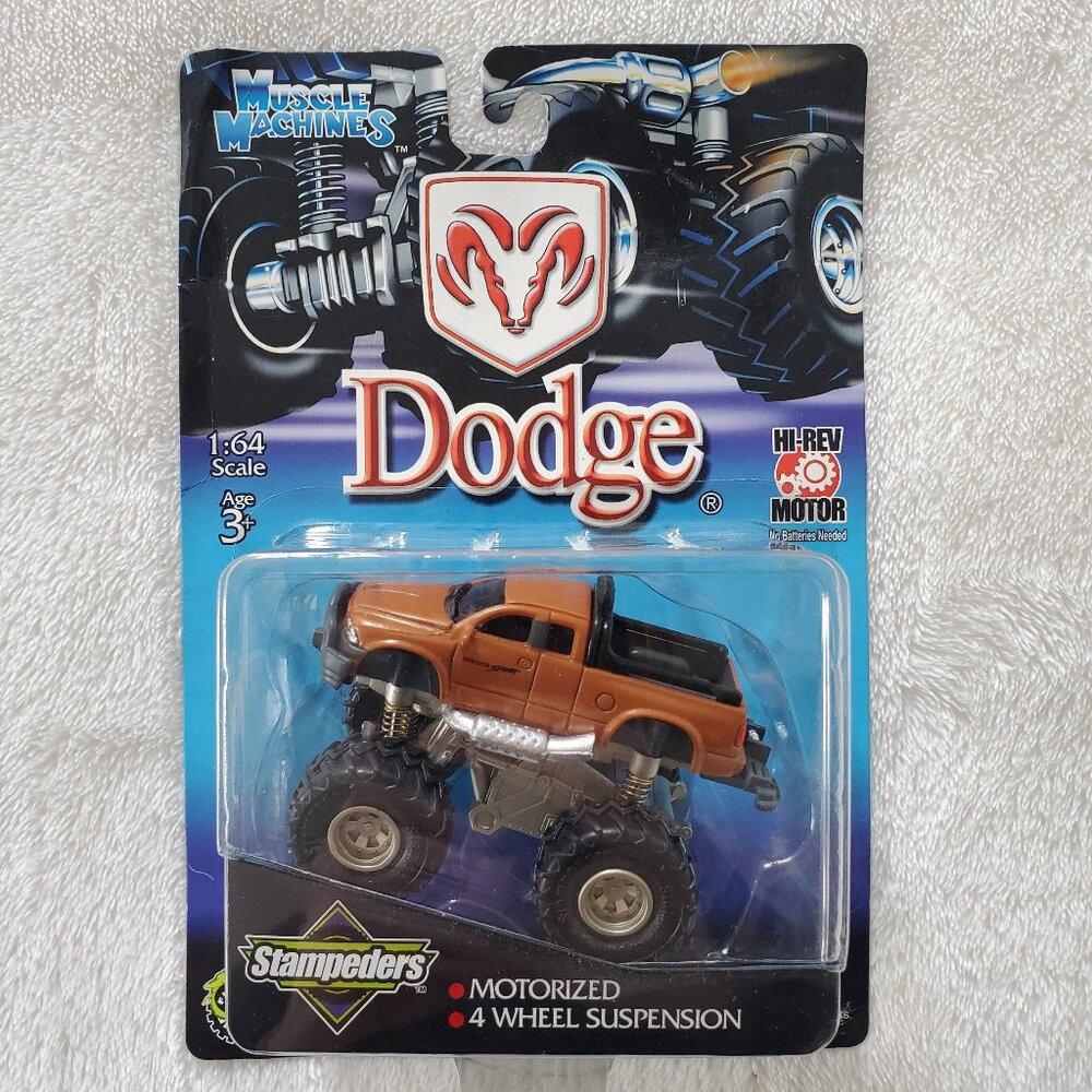 Muscle Machines Dodge Ram Stampeders Brown Hi-Rev Motor 1.64 MOC 2000 motorized